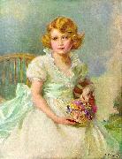 Philip Alexius de Laszlo, Princess Elizabeth of York, currently Queen Elizabeth II of the United Kingdom, painted when she was seven years ol